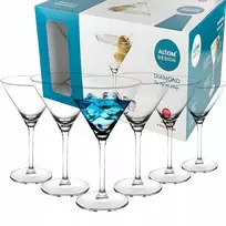 Altom Design Altom Diamond taurės martini, kokteiliams, gėrimams, rinkinys 260 ml, 6 vnt.