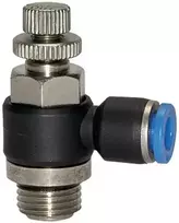 Pneumat System droselinis atbulinis vožtuvas 3/8 colio žarna 10 mm cilindrui