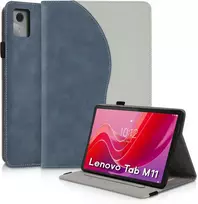 Succtopy dėklas, skirtas lenovo tab m11 2024, apsauginis itin plonas pu odos dėklas su stovo funkcija ir rašiklio laikikliu, planšetinio kompiuterio dėklas, skirtas lenovo tab m11 tb330 2024 11 colių folio atverčiamas dėklas, mėlynas