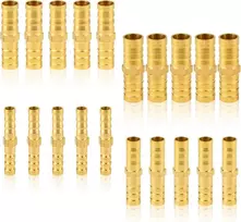20 žarnų jungčių rinkinys, žalvarinė žarnos jungtis, žarnos jungtis oro linijai, vandens vamzdžiui, degalų linijai, alyvos linijai (6 mm/8 mm/10 mm/12 mm)