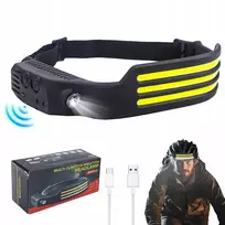Galingas led priekinis žibintas ant galvos, įkraunamas, atsparus vandeniui usb žibintuvėlis