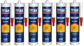 6x Tytan Akrilinis silikonas 280 ml Baltas
