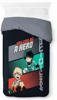 Patalynės komplektas Jay Franco My Hero Academia 100% medvilnės viengulis antklodės užvalkalų komplektas - į patalynės komplektą įeina pagalvės užvalkalas 50 x 70 cm