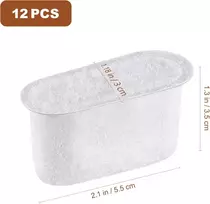 Kavos aparatas Bestomz Daugkartinio naudojimo vandens filtras su aktyvuota anglimi, kavos aparato filtras, neaustinis aktyvintos anglies filtrų rinkinys, 12 vnt.