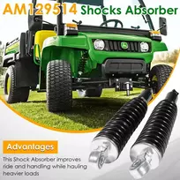 Ctcar Am129514 priekinės pakabos amortizatorių komplektas, skirtas john deere gator 4x2 6x4 te th ts tx vejapjovėms, komercinėms transporto priemonėms, priekinis kairysis ir dešinysis amortizatorius su spirale