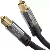 Kabeldirekt 5x Toslink optinis audio kabelis - 2m - šviesolaidinis kabelis soundbar'ui (toslink į Toslink, skaitmeninis S/pdif kabelis, stereo/stiprintuvas, namų kinas, XBOX One/ps4)