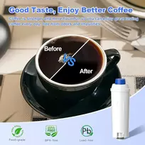 Kavos aparatas Breaull 4 kavos aparato vandens filtrų rinkinys, suderinamas su delonghi dlsc002 9310926 ser3017 5513292811, filtro kasetės, skirtos de'longhi vandens filtrui ecam, esam, etam, ec, bc serijoms