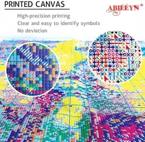 Abillyn rinkinys su meškėno raštu siuvinėjimui kryželiu, pradžios rinkinys (meškėnas)