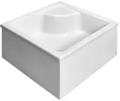 Radaway Naxos C kvadratinis gilus dušo padėklas 80x80