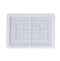 Fs-956 silikoninė forma liejimui iš dervos ir gipso 30,8x22cm didelis pagrindas