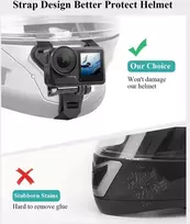 Objektyvas Vvntvee smakro laikiklis kamerai ir telefonui, motociklo šalmo laikiklis dirt bike priedai go pro hero 13 12 11 10 dji action 5 pro action 4 insta360 x4 x3