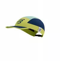 Bėgimo kepurė Compressport 5 Panel Light Cap Žalias Sheen/blues