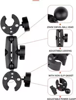 Objektyvas Newfun kameros laikiklis, priedai, skirti insta360 x4, motociklo rinkinys, skirtas insta360 x4, x3, x2 360 laipsnių pasukimas, motociklo laikiklis, suderinamas su keliais įrenginiais