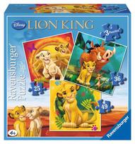 Ravensburger 3 dėlionės „Disney Liūtas karalius“, 25–49 det., nuo 4 m.