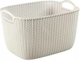 Curver stačiakampis plastikinis krepšelis Knit, 19 l