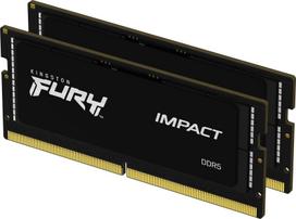 Kingston FURY Impact 64GB (2x32GB) DDR5-5600 CL40 SO-DIMM Memory Kit | KF556S40IBK2-64 | 0740617331646