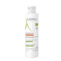 A-DERMA Exomega Control minkštinamasis putojantis gelis nuo niežulio, 200 ml