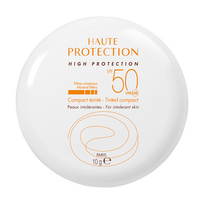 Avène kompaktinė apsaugos nuo saulės priemonė veidui SPF50+ netoleruojančiai odai, smėlio spalvos 10 g