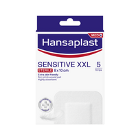 Hansaplast Sensitive XXL pleistrai 8 x 10 cm 5 vnt.