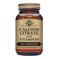 Solgar kalcis ir magnis su vitaminu D3, 60 kaps.