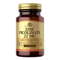 Solgar cinko pikolinatas 22 mg, 100 tab.