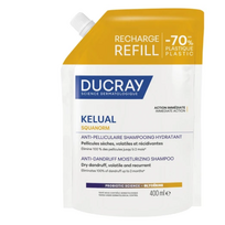 Ducray Kelual Squanorm drėkinamasis šampūnas nuo pleiskanų, papildymas 400 ml
