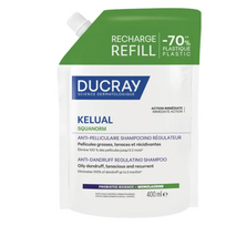Ducray Kelual Squanorm reguliuojamasis šampūnas nuo pleiskanų, papildymas 400 ml