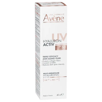 Avène Hyaluron Activ UV senėjimą stabdantis fluidas nuo saulės SPF50 40 ml
