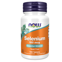 Now Selenium 100 mcg skydliaukės funkcijai ir antioksidacinei apsaugai, 100 tablečių