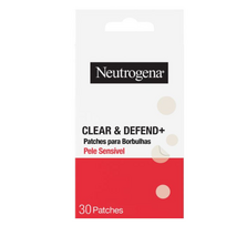 Neutrogena Clear & Defend+ pleistrai nuo spuogelių jautriai odai, 30 vnt.