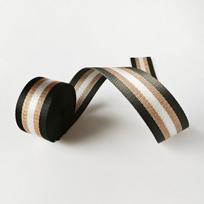 Poliesterinis lureksinis diržas rankdarbiams,  Clay-Silvery
