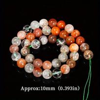 Akmenukai, Natural Color Ghost Loose Beads 10mm-34vnt