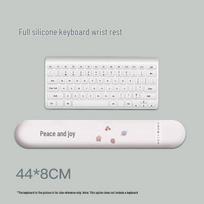 Cute Cartoon Memory Foam Wrist Rest Mouse Pad for Girls - Office Keyboard & Hand Support