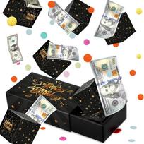 Birthday Surprise Pop-up Box: Creative Folding Gift with Bouncing Red Envelope 6 Pop-up Boxes + Gift Box