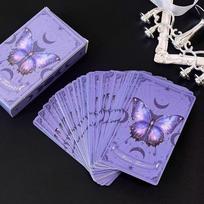 West Classic Tarot: High Appearance 78-Card Tower Set - New Original Pink Butterfly Design 10x6.3x3 blue
