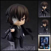 10cm Bungo Stray Dogs Q Edition Osamu Dazai Nakahara Chuuya Anime Figūrėlė PVC Veiksmo Figūrėlė Statulėlė Figūrėlių Rinkinys Žaislai Dovanos Aukščiausios Kokybės With box black