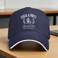 Summer Feral and Forty Social Club Since 1986 Baseball Cap  Outdoor Sport Stylish Design Sun Trucker Hat Hot Sale Baseball Caps One Size black