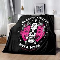 Elektrinio Callboy grupės pliušinis pledas, Roko ir Roll muzikos gerbėjams, Tinka svetainei ir miegamajam, Šiltas ir minkštas. 130cmx150cm