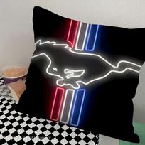 1 vnt. Automobilio Mados F-Ford M-MustangS Logotipas Pagalvė Miegamojo Sofos Laisvalaikio Komforto Pagalvėlė Automobilio Svetainės Namų Dekoracija 16x16Inch