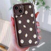 Phone Case For Google Pixel 10 9 8 7 Pro XL 8A 7A 9Pro 7Pro 8Pro 9ProXL Daisy Flowers Pattern Silicone Protection Cartoon Cover Pixel 10 5G gray