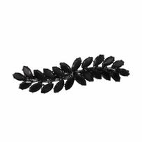 Exquisite Wheat Shape Zirconia Hair Clip Shining Rhinestone Gifts Rhinestone Barettes Side Clip Party Banquet juoda
