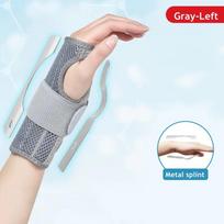 Flexible Splint Wrist Protectors Band Ergonomic Elastic Wrist Guard  Wrist Uncomfortable Grey left