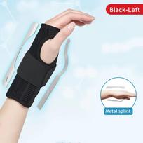 Flexible Splint Wrist Protectors Band Ergonomic Elastic Wrist Guard  Wrist Uncomfortable Black Left