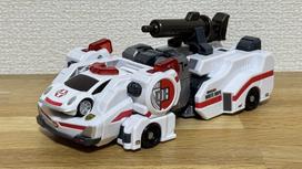 Tomica Hyper Rescue White Hope Walker Vehicle Drive Head Transforming Robot Car (Miniature Set)