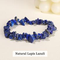 JD Natural Crystal Stone Seven Chakra Irregular Energy Bracelet Women Men Healing Amethyst Fluorite Chip Strand Bracelet Gift Beads 5-8mm blue
