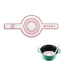 Reusable Silicone Bread Slings Heat Resistant Non-Stick Yeast Baking Mat with Long Handle for Dutch Oven Baking Liners Baking To raudona
