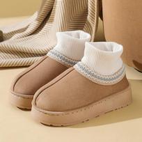 Žieminiai ankle boots Laisvalaikio moteriškos šlepetės Namų pūkuoti Dizainerių moteriški batai Vidpadžiai šilti kailiniai Sniego batai 42-43 white