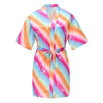 Pavasario/vasaros vaikiški chalatai: Kūdikių Peacock Kimono naktinukai ir lengvi kardiganai 130 (130-145cm) pink