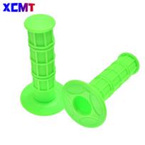 Black MX Gel Rubber HandleBar Grip For CR CRF XR YZ WR TTR KX KLX RMZ RMX RM TC TE FC FE ATV Enduro Motocross Dirt Pit Bike fluorescencinė žalia spalva