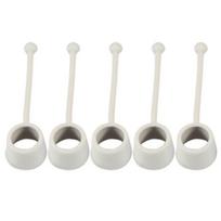 5Pcs 10/20/40/60/75LB Finger Gripper High Finger Exerciser Design Comfortable Grip Elasticity Ergonomic Silicone Finger Flexion B white